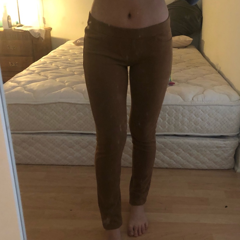 FAUX SUEDE PANTS